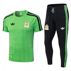 (S-4XL) 2026-2027 Mexico Green Short-Sleeved Thailand Soccer Tracksuit -9926 (S-4XL) 2026-2027 Mexico Green Short-Sleeved Thailand Soccer Tracksuit -9926