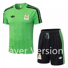 Player Version 2026-2027 Mexico Green Thailand Short-Sleeved Soccer Uniform-9926 Player Version 2026-2027 Mexico Green Thailand Short-Sleeved Soccer Uniform-9926