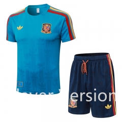 (S-4XL) Player Version 2026-2027 Spain Colour Blue Thailand Short-Sleeved Soccer Uniform-9926 (S-4XL) Player Version 2026-2027 Spain Colour Blue Thailand Short-Sleeved Soccer Uniform-9926