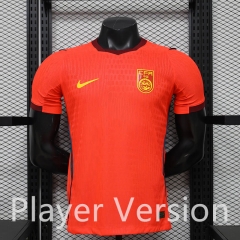 Player Version 2026-2027 China PR Home Red Thailand Soccer Jersey AAA-888