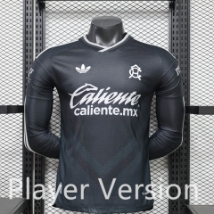 Player Version 2026-2027 Club America Away Black LS Thailand Soccer Jersey AAA-888