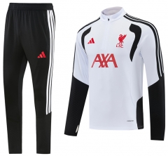 26-27 Liverpool White Thailand Soccer Tracksuit Uniform-LH 26-27 Liverpool White Thailand Soccer Tracksuit Uniform-LH