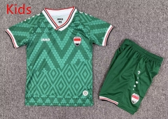 26-27 Iraq Away Green Kid/Youth Soccer Uniform-7809 26-27 Iraq Away Green Kid/Youth Soccer Uniform-7809