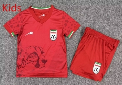 26-27 Iran Away Red Kid/Youth Soccer Uniform-7809 26-27 Iran Away Red Kid/Youth Soccer Uniform-7809