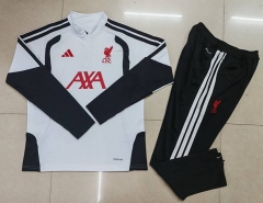 26-27 Liverpool White Thailand Soccer Tracksuit Uniform-GDP