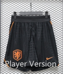 (S-3XL) Player Version 26-27 Netherlands Away Black Thailand Soccer Shorts-888