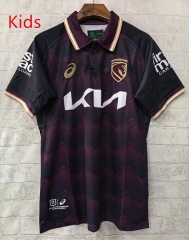 2026 Brisbane Broncos Purple&Red Kids/Youth Rugby Jersey