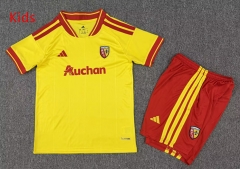 26-27 RC Lens Home Yellow Kids/Youth Soccer Uniform-7809