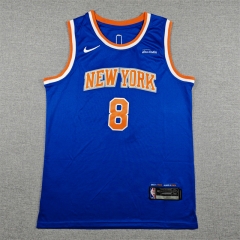 New York Knicks #8 Blue NBA Jersey-1380