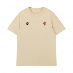 26-27 Spain Beige Vintage Embroidery T-shirt-LH