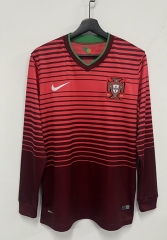 Retro Version 2014 Portugal Home Red LS Thailand Soccer Jersey AAA-2483 Retro Version 2014 Portugal Home Red LS Thailand Soccer Jersey AAA-2483