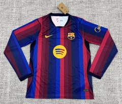 (S-5XL) 26-27 Barcelona Home Red&Blue LS Thailand Soccer Jersey AAA-4506 (S-5XL) 26-27 Barcelona Home Red&Blue LS Thailand Soccer Jersey AAA-4506