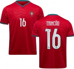 (S-4XL) 2026 World Cup Portugal Home Red #16 Trincão Thailand Soccer Jersey AAA