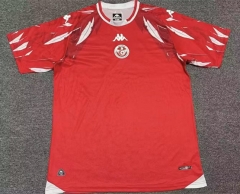 (S-4XL) 26-27 Tunisia Away Red Thailand Soccer Jersey AAA-8025 (S-4XL) 26-27 Tunisia Away Red Thailand Soccer Jersey AAA-8025