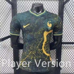 Player Version 26-27 Special Version France Black&Green Thailand Soccer Jersey AAA-3596 Player Version 26-27 Special Version France Black&Green Thailand Soccer Jersey AAA-3596