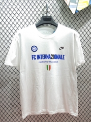2026 Inter Milan Champions White Cotton T-shirt-DD3 2026 Inter Milan Champions White Cotton T-shirt-DD3