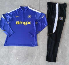 26-27 Chelsea Color Blue Thailand Soccer Tracksuit-411