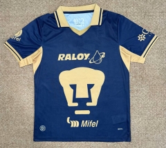 (S-4XL) 26-27 PA UNAM Away Royal Blue Thailand Soccer Jersey AAA-7810
