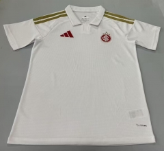 (S-4XL) 26-27 Brazil SC International Away White Thailand Soccer Jersey AAA-5668