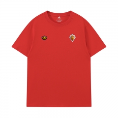 26-27 Spain Red Vintage Embroidery T-shirt-LH