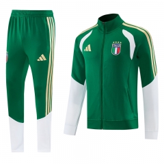 26-27 Italy Green Thailand Soccer Jacket Uniform-LH