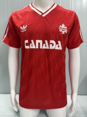 Retro Version 1986 Canada Away Red Thailand Soccer Jersey AAA-503 Retro Version 1986 Canada Away Red Thailand Soccer Jersey AAA-503