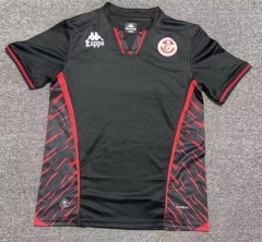 (S-4XL) 26-27 Tunisia 2nd Away Black Thailand Soccer Jersey AAA-8025 (S-4XL) 26-27 Tunisia 2nd Away Black Thailand Soccer Jersey AAA-8025