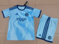 26-27 Ajax Away Blue Soccer Uniform-718 26-27 Ajax Away Blue Soccer Uniform-718