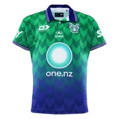 (S-7XL) 2026 Warriors Green&Blue Thailand Rugby Jersey