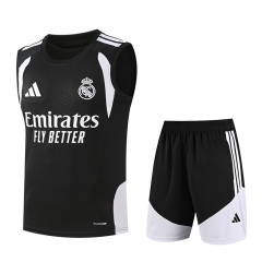 26-27 Real Madrid Black Thailand Soccer Vest Training Uniform-418 26-27 Real Madrid Black Thailand Soccer Vest Training Uniform-418