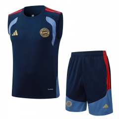 26-27 Bayern München Royal Blue Thailand Soccer Tracksuit Vest-815