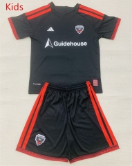 26-27 D.C. United Home Black Kids/Youth Soccer Uniform-AY