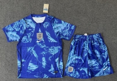 26-27 England Goalkeeper Blue Soccer Uniform-6748 26-27 England Goalkeeper Blue Soccer Uniform-6748