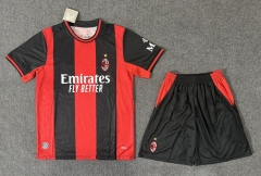 26-27 AC Milan Home Red&Black Soccer Uniform-6748