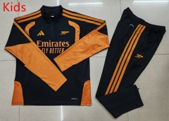 26-27 Arsenal Black Kids/Youth Soccer Tracksuit-GDP