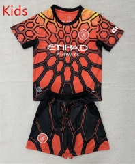 26-27 Manchester City Goalkeeper Orange Kid/Youth Soccer Uniform-AY 26-27 Manchester City Goalkeeper Orange Kid/Youth Soccer Uniform-AY
