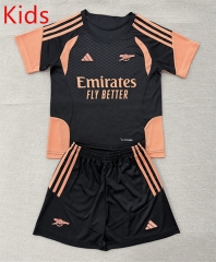 26-27 Arsenal Black Training Kids/Youth Soccer Uniform-AY