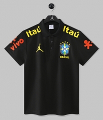 26-27 Jordan Brazil Black Thailand Polo Shirt-9171