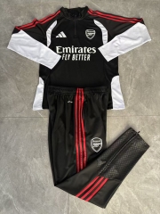 26-27 Arsenal Black Thailand Soccer Tracksuit-411