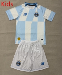 26-27 Grêmio Away White&Blue Kid/Youth Soccer Uniform-AY 26-27 Grêmio Away White&Blue Kid/Youth Soccer Uniform-AY