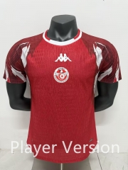 (S-3XL) Player Version 26-27 Tunisia Home Red Thailand Soccer Jersey AAA-7358