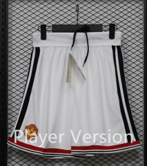 Player Version 26-27 Manchester United Home White Thailand Soccer Shorts-888