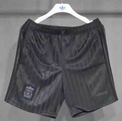 (S-3XL) 95-96 Retro Version Liverpool Black Thailand Soccer Shorts AAA-4563