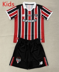 26-27 Sao Paulo Away Red&Black Kids/Youth Soccer Uniform-AY