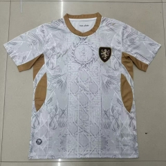 (S-4XL) 26-27 Czech Republic Away White Thailand Soccer Jersey AAA-7209