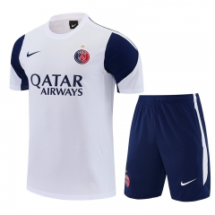 26-27 Paris SG White Thailand Training Soccer Uniform-4627