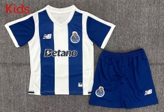 26-27 Porto Home Blue&White Kids/Youth Soccer Uniform-2353