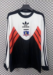 26-27 Retro Version Colo-Colo Black&White TThailand Soccer Tracksuit -2044
