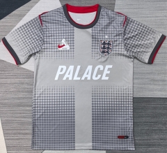 (S-4XL) 26-27 Pre-match England Light Grey Thailand Training Soccer Jersey AAA-4927