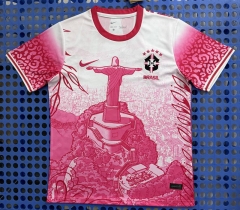 26-27 Jesus Version Brazil Rose Red Thailand Soccer Jersey AAA-6057